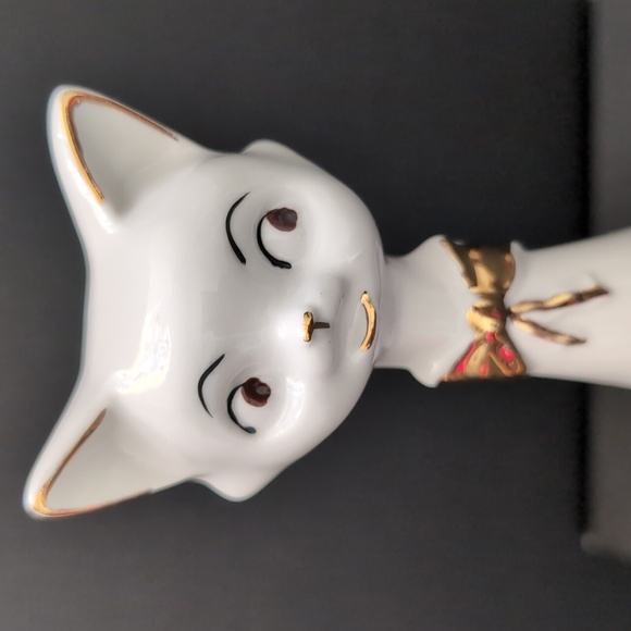 VGT, Porcelain Italian Mid-century Cat Figurine. - Picture 2 of 8